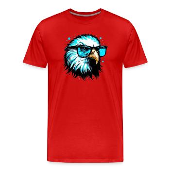 Eagle - Men's Premium Organic T-Shirt - red - Front - Damien (186cm)