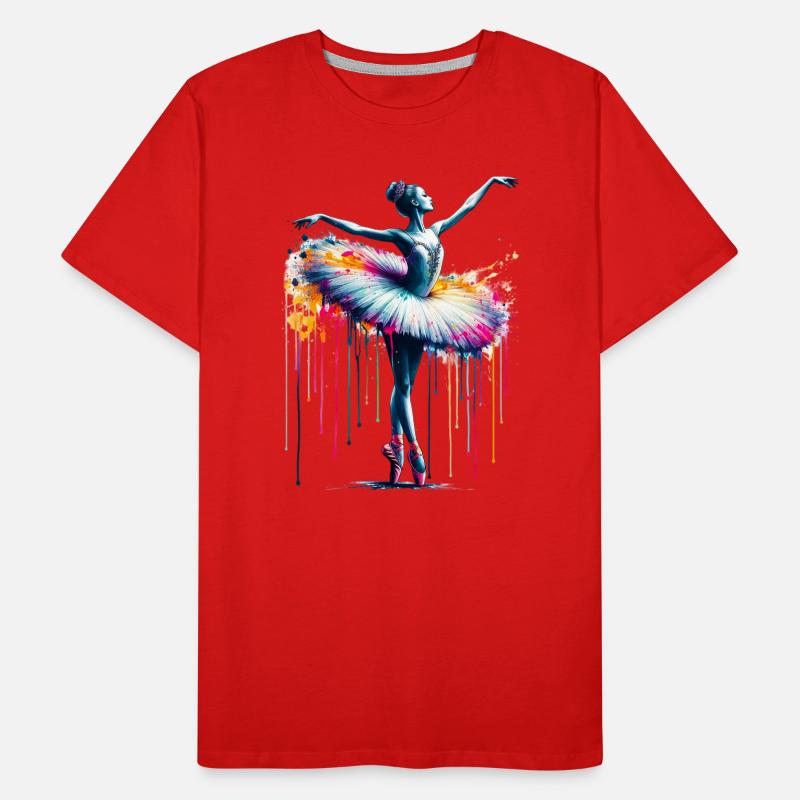 Ballet dancer with tutu Men's Premium Organic T-Shirt