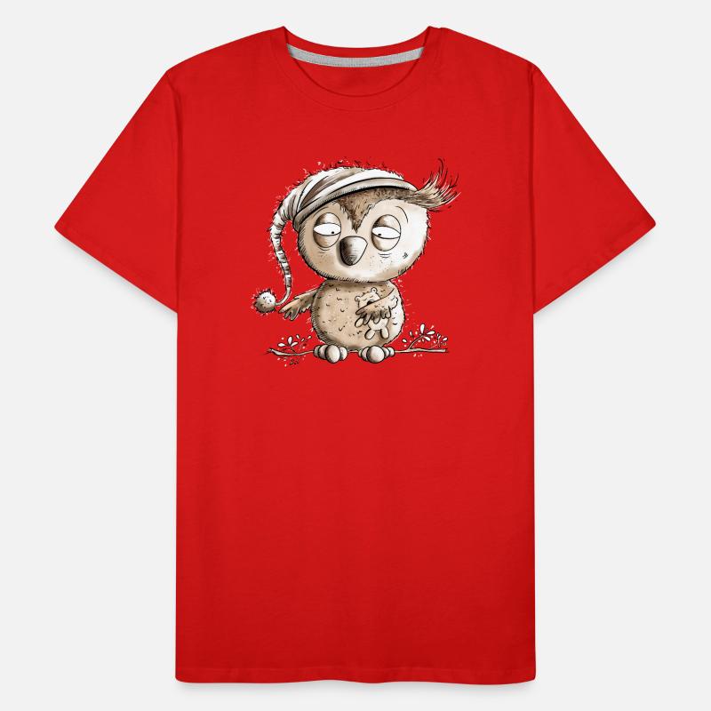 Kleine Nachteule Eule Männer Premium Bio T-Shirt