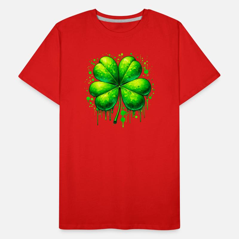 Four-leaf clover Men's Premium Organic T-Shirt