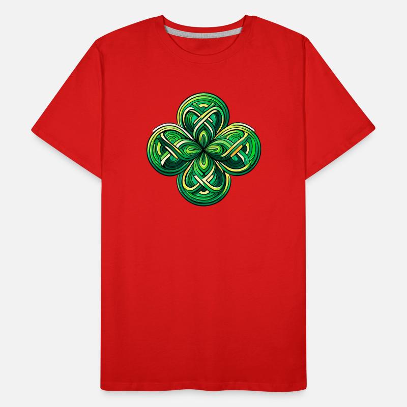 Four-leaf clover Men's Premium Organic T-Shirt
