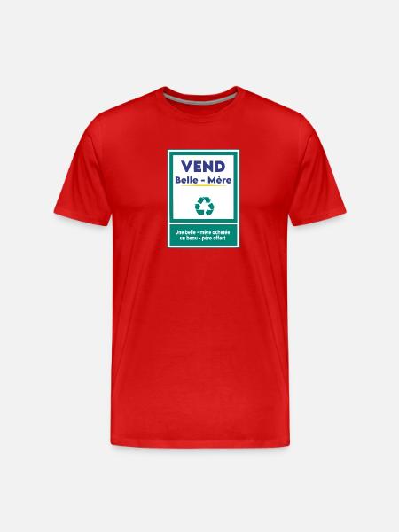 Vend belle-mère - T-shirt bio Premium Homme - rouge