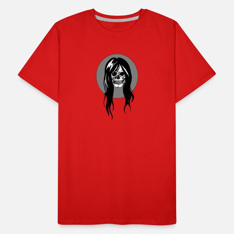Weiblicher Schädel Männer Premium Bio T-Shirt