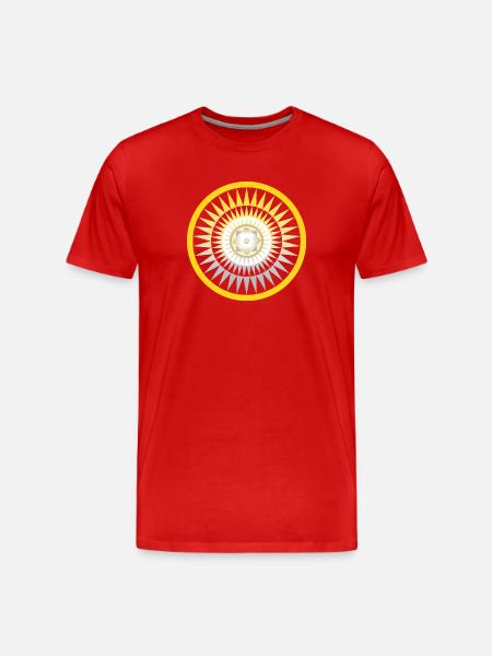 Die Sonne - Männer Premium Bio T-Shirt - Rot