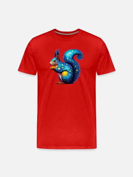 Squirrel - Men's Premium Organic T-Shirt - red