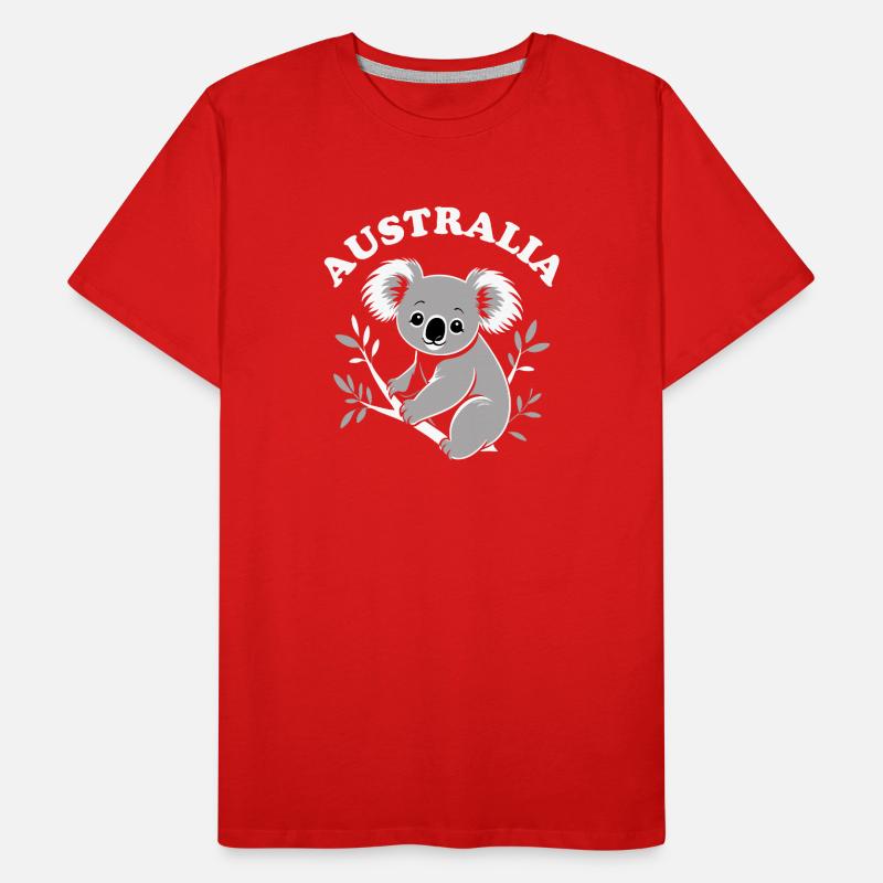 Australien Koala Männer Premium Bio T-Shirt