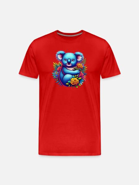 Koala - Men's Premium Organic T-Shirt - red