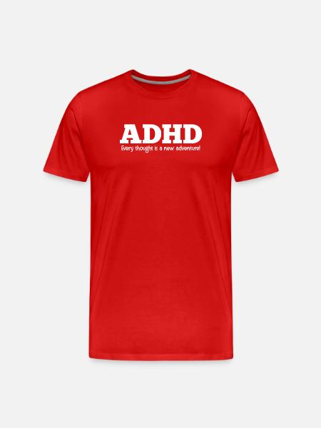 TDAH - T-shirt bio Premium Homme - rouge