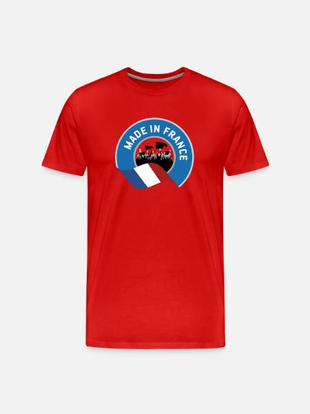 Made in France - Men's Premium Organic T-Shirt - red