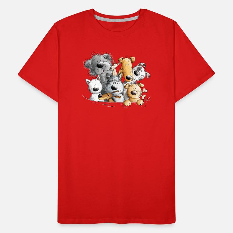 Pack chien caca de chien T-shirt bio Premium Homme