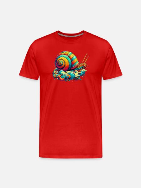 Escargot - T-shirt bio Premium Homme - rouge