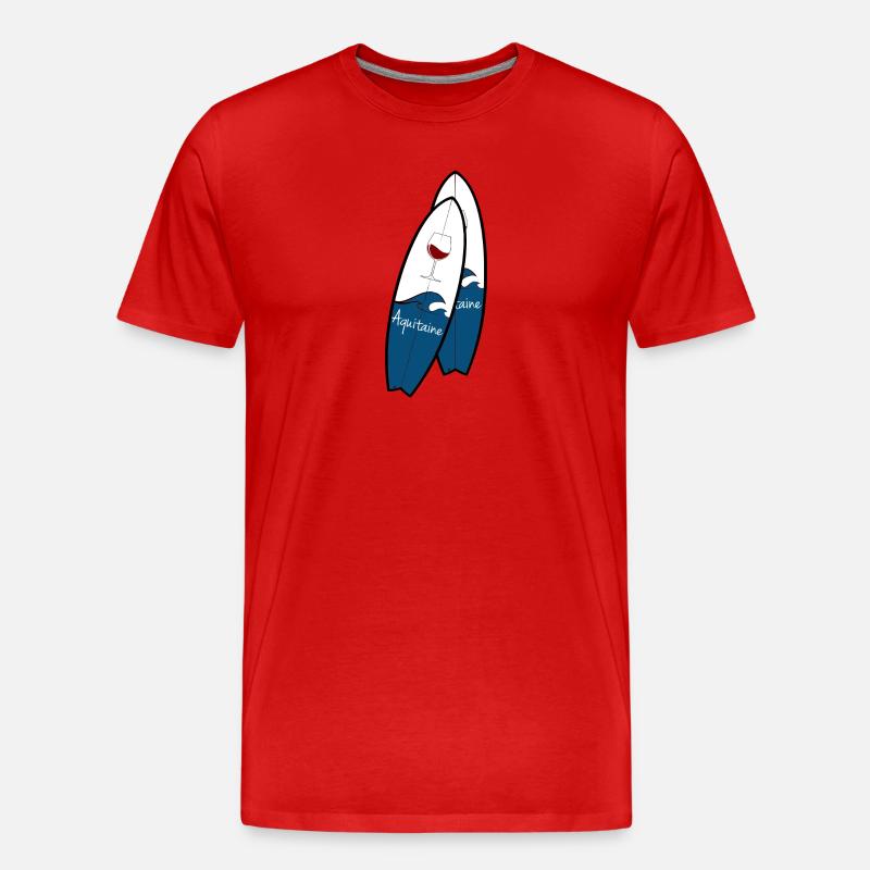 Aquitanien - Männer Premium Bio T-Shirt - Rot