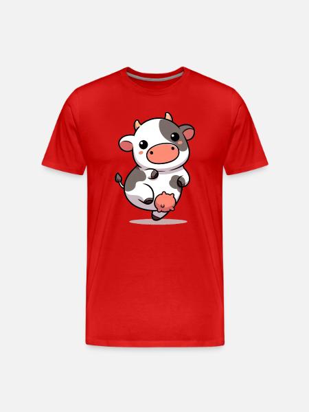 Vache - T-shirt bio Premium Homme - rouge
