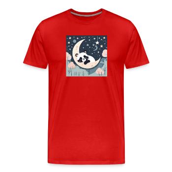 Baby, Infant, Child, Baby Poster - Men's Premium Organic T-Shirt - red - Front - Damien (186cm)
