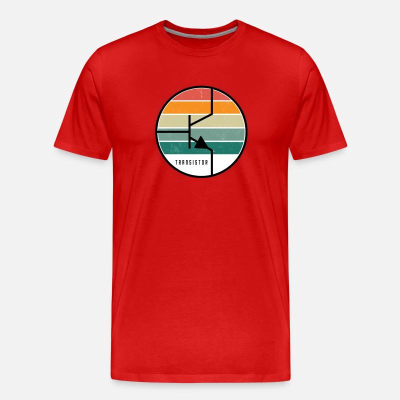 Transistor - Männer Premium Bio T-Shirt - Rot