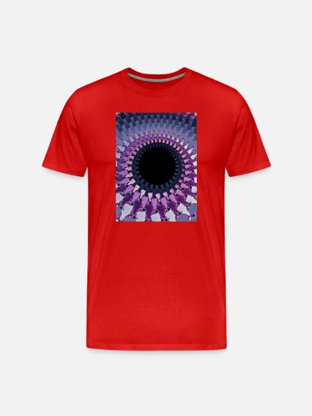 Abstract - Men's Premium Organic T-Shirt - red