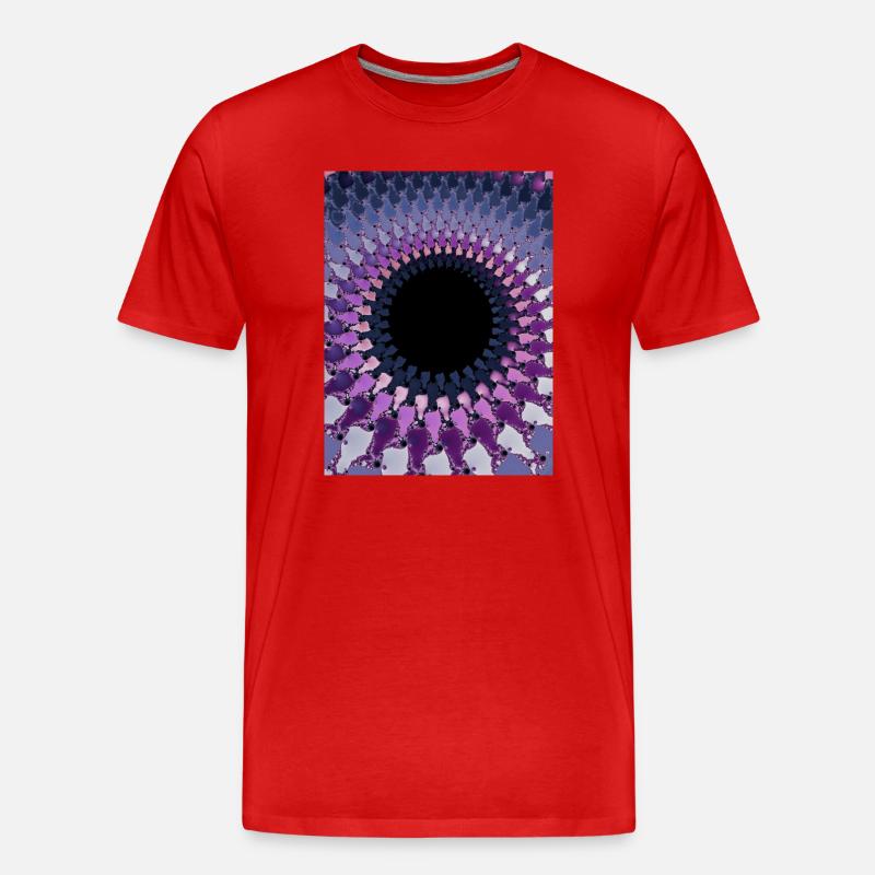 Abstrakt - Männer Premium Bio T-Shirt - Rot