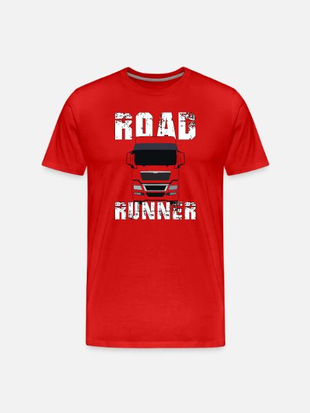 Roadrunner LKW Truck - Männer Premium Bio T-Shirt - Rot