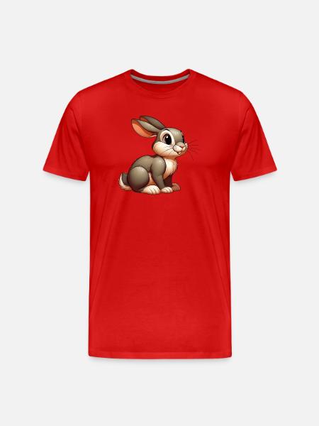 Rabbit - Men's Premium Organic T-Shirt - red