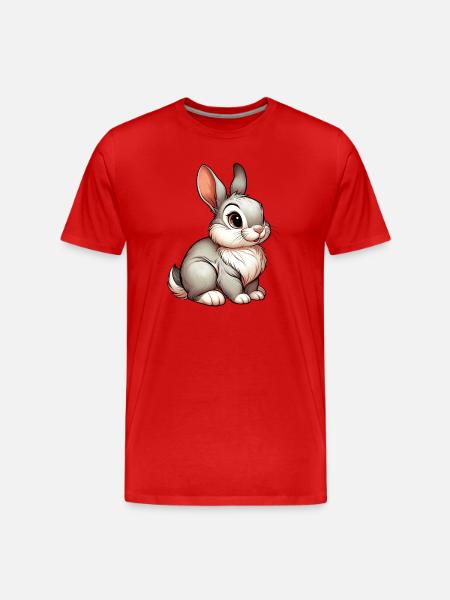 Lapin - T-shirt bio Premium Homme - rouge