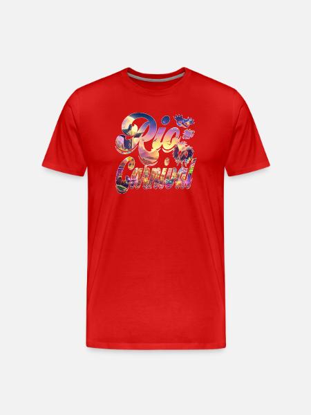 CARNAVAL DE RIO - T-shirt bio Premium Homme - rouge