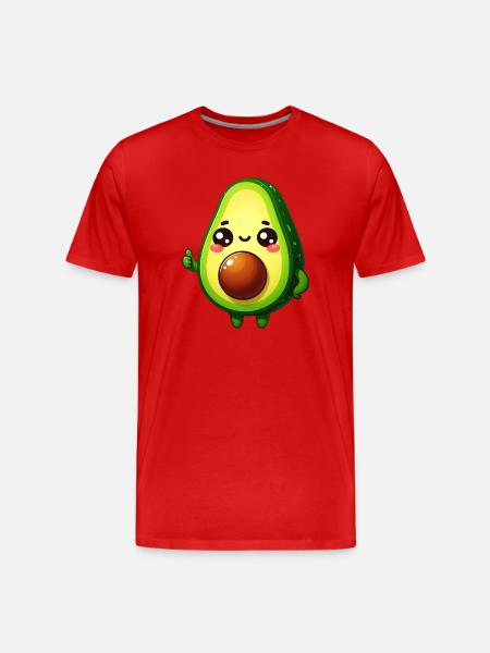 Avocat - T-shirt bio Premium Homme - rouge