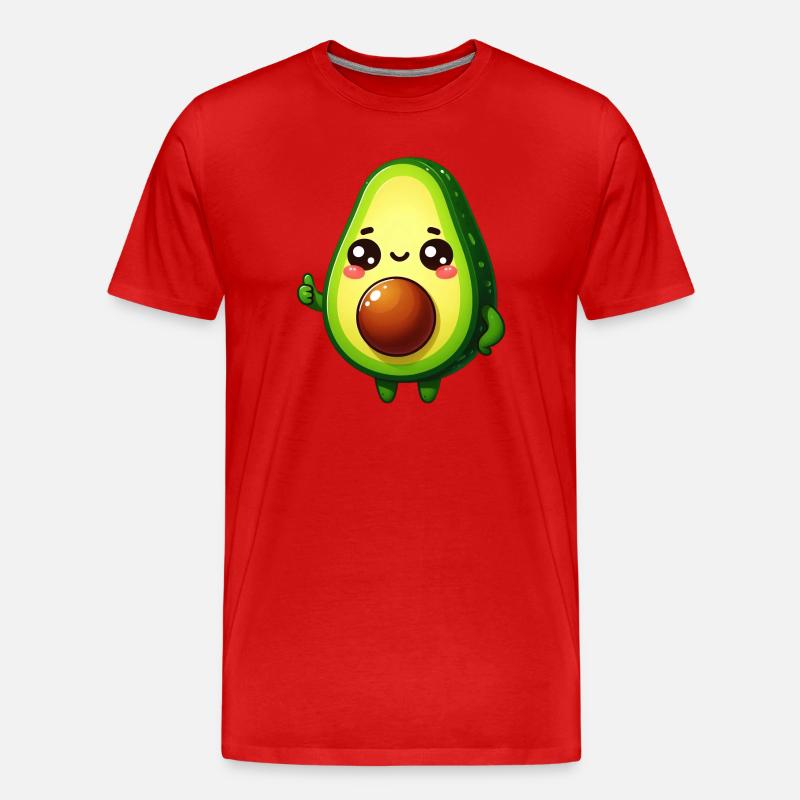 Avocado - Männer Premium Bio T-Shirt - Rot