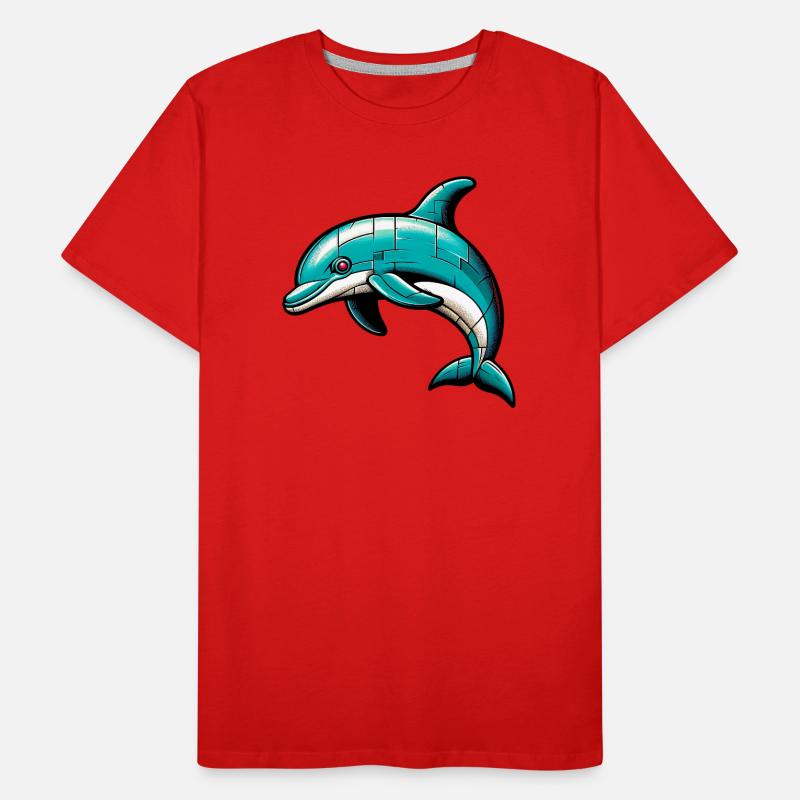Delfin Männer Premium Bio T-Shirt