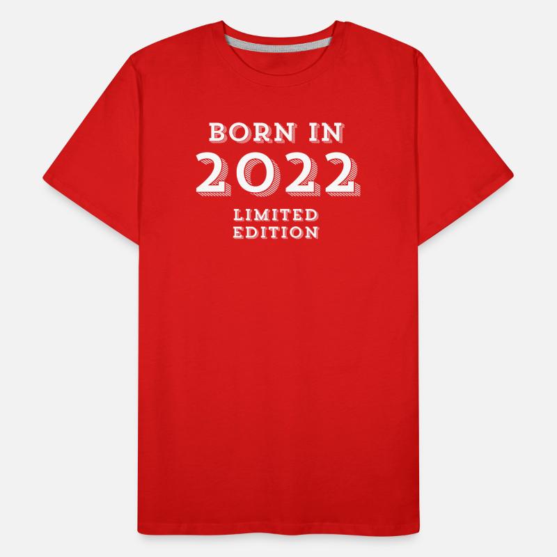 2022, année de naissance, j'ai 2 ans T-shirt bio Premium Homme