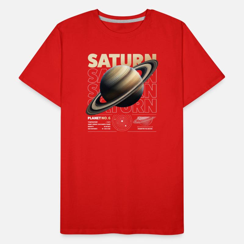Détails de la Saturne T-shirt bio Premium Homme