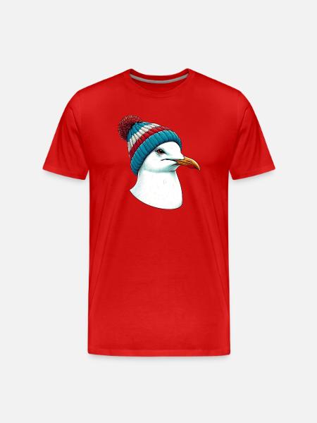 Gull - Men's Premium Organic T-Shirt - red
