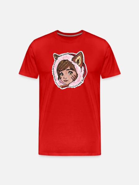 Rotkäppchen als kleiner Wolf - Männer Premium Bio T-Shirt - Rot