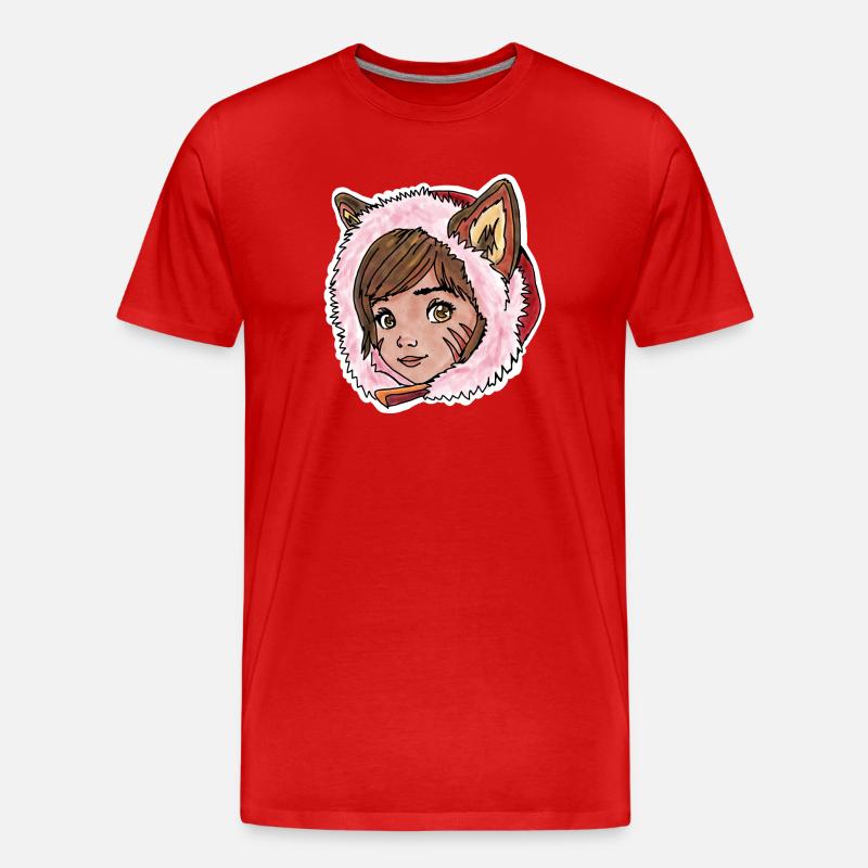 Rotkäppchen als kleiner Wolf - Männer Premium Bio T-Shirt - Rot