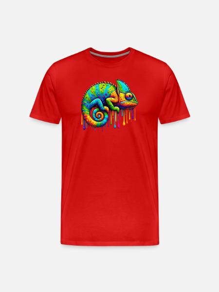 Caméléon - T-shirt bio Premium Homme - rouge