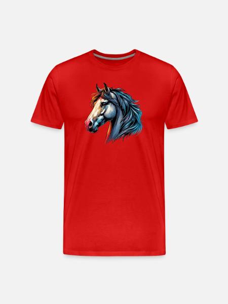 Cheval - T-shirt bio Premium Homme - rouge