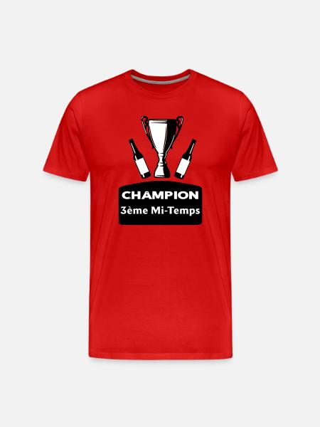 Champion 3rd half - Men's Premium Organic T-Shirt - red