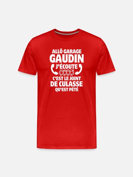 Garage, Mechanic, Workshop Manager - Men's Premium Organic T-Shirt - red