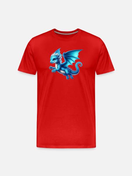 Dragon - Men's Premium Organic T-Shirt - red