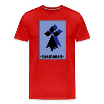 Brezhoneg - Männer Premium Bio T-Shirt - Rot - Vorne - Damien (186cm)