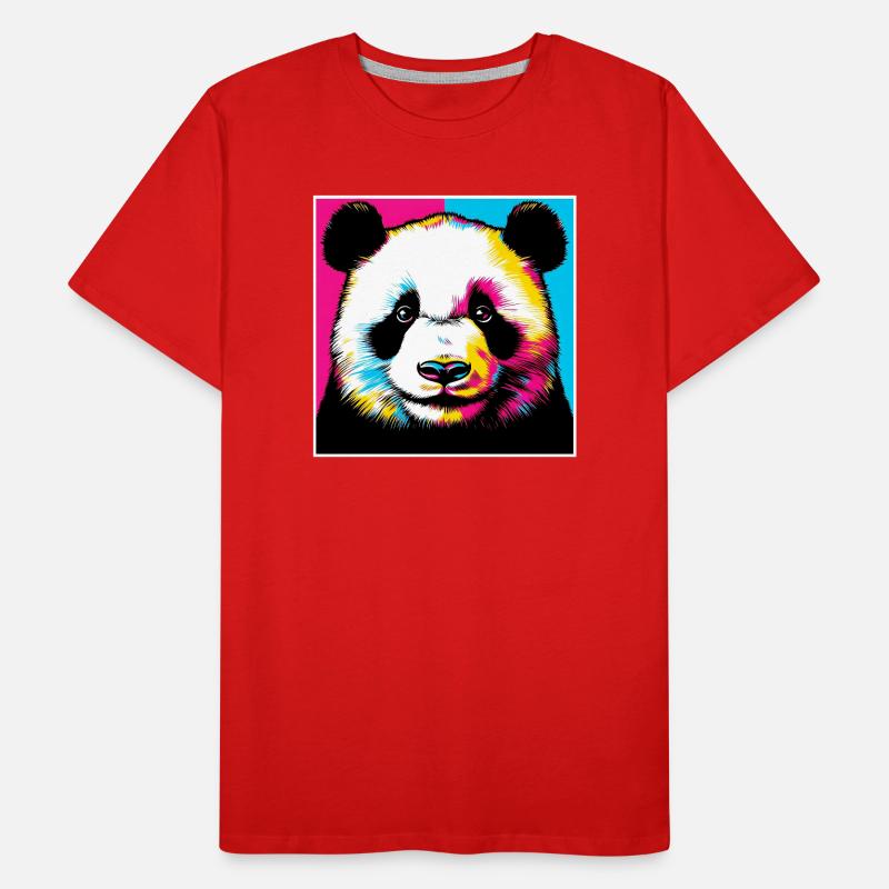Panda Männer Premium Bio T-Shirt