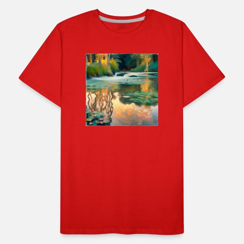 Impressionism River Men's Premium Organic T-Shirt