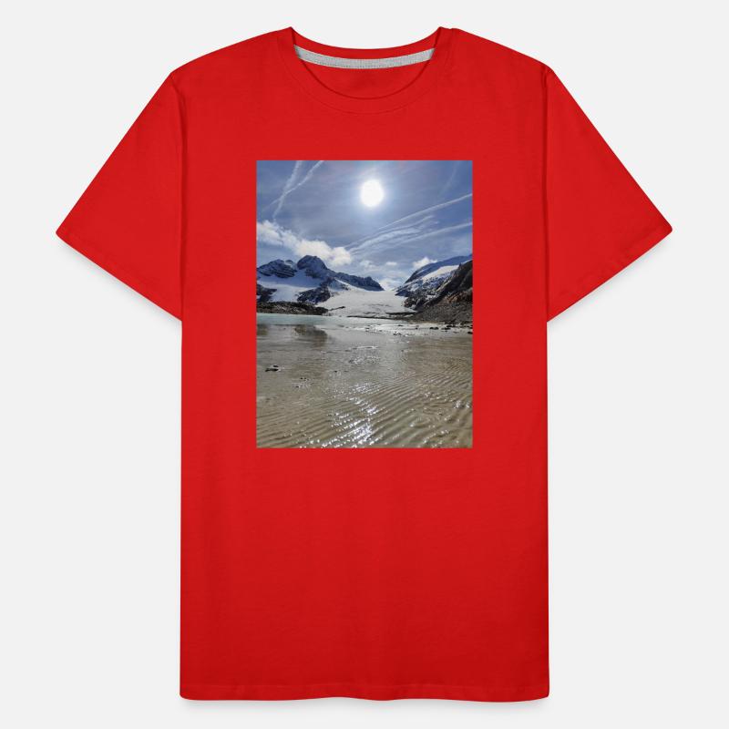 Glacier et Lac T-shirt bio Premium Homme