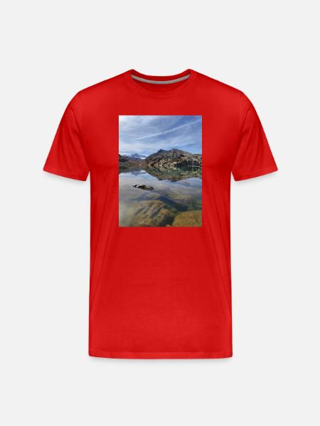 Lac Bramant - T-shirt bio Premium Homme - rouge