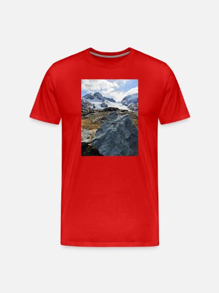 Saint Solin d'Arves Glacier - Men's Premium Organic T-Shirt - red
