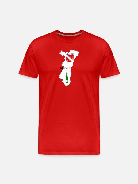 Alsatian - Men's Premium Organic T-Shirt - red
