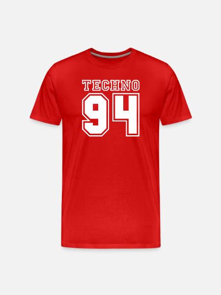 TECHNO 94 - Men's Premium Organic T-Shirt - red