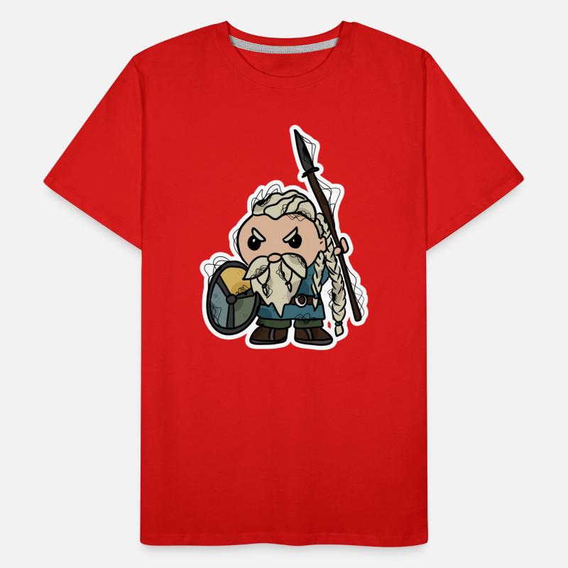 Wikinger | Krieger | Zwerg Männer Premium Bio T-Shirt