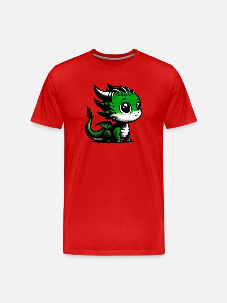 Dragon - Men's Premium Organic T-Shirt - red