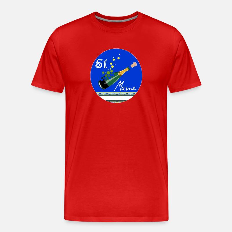 Mergel - Männer Premium Bio T-Shirt - Rot