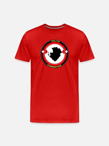Picto-Charentais - Men's Premium Organic T-Shirt - red